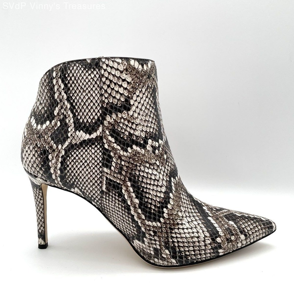 Giuseppe Zanotti Maskenada Snake Leather Ankle Bootie Stiletto 10 Lux Designer